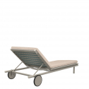 Шезлонг-лежак плетеный с матрасом JANUS et Cie Anatra алюминий, роуп, акрил кадет, циан Фото 4