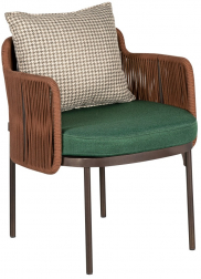 Кресло металлическое плетеное с подушкой-thumbs-Фото4