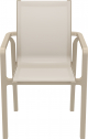 Кресло пластиковое Siesta Contract Pacific стеклопластик, текстилен бежевый Фото 5