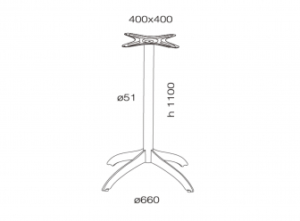 Подстолье металлическое барное-thumbs-Фото3