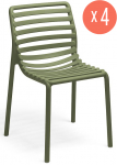 Комплект пластиковых стульев Doga Bistrot Set 4