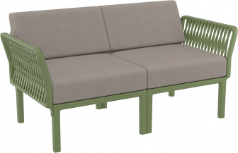 Диван пластиковый двухместный с подушками-thumbs-Фото1