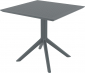 Стол пластиковый Siesta Contract Sky Table 80 сталь, пластик темно-серый Фото 6