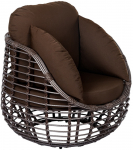 Кресло плетеное с подушками Lotus