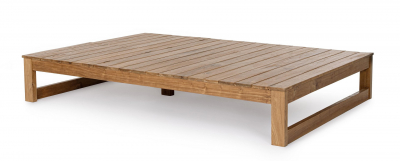 Шезлонг-лежак деревянный двухместный Garden Relax Honolulu тик натуральный Фото 10