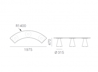 Скамейка полукруглая пластиковая-thumbs-Фото3