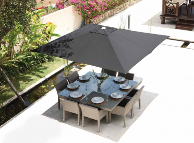Зонт профессиональный Skyline Design Antigua алюминий/sunbrella черный Фото 2
