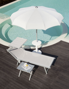 Столик металлический складной кофейный Magnani Small Table алюминий серебристый Фото 9