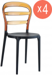 Комплект пластиковых стульев Miss Bibi Set 4