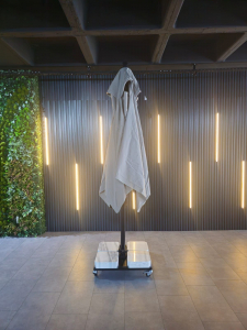 Зонт профессиональный 3х3 м THEUMBRELA SEMSIYE EVI Banana Plus Premier алюминий, акрил черный, натуральный Фото 15