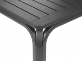 Стол пластиковый раздвижной Nardi Alloro 140 Extensible алюминий, пластик антрацит Фото 5