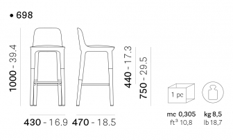 Стул барный с обивкой-thumbs-Фото3