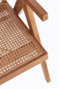 Кресло лаунж деревянное Garden Relax Galia тик, искусственный ротанг натуральный Фото 7