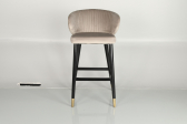 Кресло барное с обивкой Caris Hurk граб, металл, ткань Фото 7