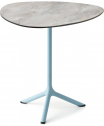 Стол ламинированный обеденный Scab Design Tripe сталь, компакт-ламинат HPL голубой, каменный Фото 1