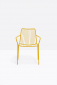 Кресло металлическое с высокой спинкой PEDRALI Nolita сталь желтый Фото 6