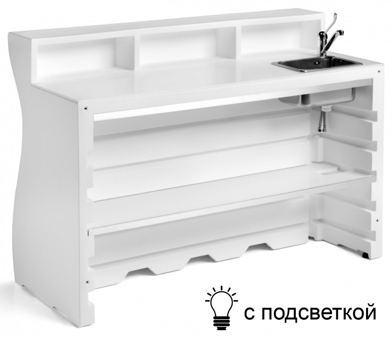 Стойка светящаяся барная с мойкой Bartolomeo