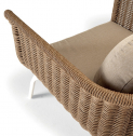 Комплект плетеной мебели Grattoni Melrose алюминий, искусственный ротанг, олефин белый, натуральный, бежевый Фото 7