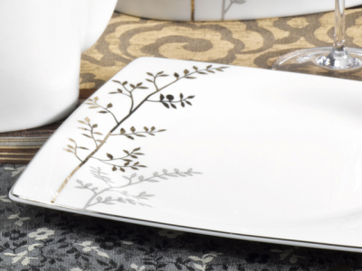 Столовый сервиз Royal Fine China Time square silver nature фарфор белый Фото 4