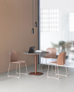 Стул пластиковый на полозьях Scab Design Mentha Go Green сталь, технополимер тортора Фото 6