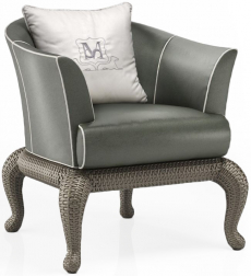 Кресло мягкое плетеное-thumbs-Фото1