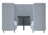 Кабина офисная акустическая со столиком PEDRALI Buddy Hub сталь, алюминий, ткань, пенополиуретан Фото 1