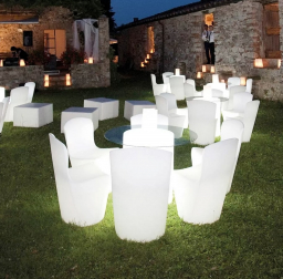 Стул пластиковый светящийся Zoe Lighting LED