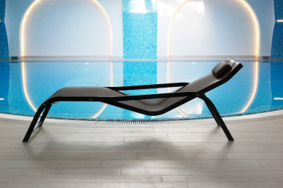 Шезлонг-лежак металлический Magnani Wellness алюминий, текстилен Фото 5