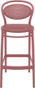 Стул пластиковый барный Siesta Contract Marcel Bar 75 стеклопластик марсала Фото 9