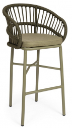 Кресло барное плетеное с подушкой-thumbs-Фото1