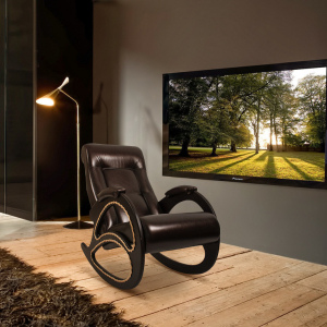 Кресло-качалка IM-Design дерево, экокожа/ткань Фото 2