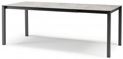 Стол ламинированный раздвижной Scab Design Pranzo Extendable сталь, компакт-ламинат HPL антрацит, каменный Фото 6