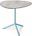 Стол ламинированный обеденный Scab Design Tripe Maxi сталь, компакт-ламинат HPL голубой, каменный Фото 1