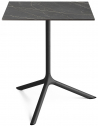 Стол ламинированный обеденный складной Scab Design Tripe Maxi Folding сталь, компакт-ламинат HPL черный, черный мрамор Сахара Фото 5