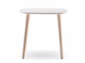 Столик журнальный PEDRALI Malmo ясень, HPL белый Фото 2