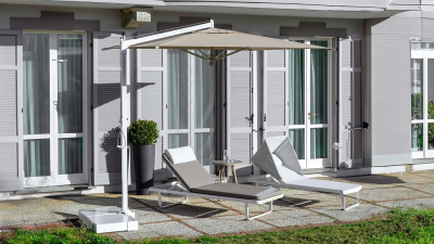 Зонт профессиональный 2х3 м Fim Rio алюминий, olefim графит, серый Фото 10