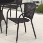Кресло плетеное Afina Y137B Dark brown искусственный ротанг, сталь темно-коричневый Фото 6