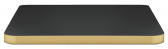 Столешница прямоугольная PEDRALI Fenix ЛДСП, ABS-пластик черный, латунный Фото 1