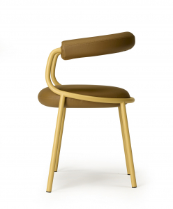 Кресло металлическое c обивкой Scab Design Koala Open сталь, технополимер, искусственная кожа охра, коричневый Фото 6