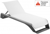 Шезлонг-лежак мягкий Higold Onda алюминий, sunbrella Фото 1