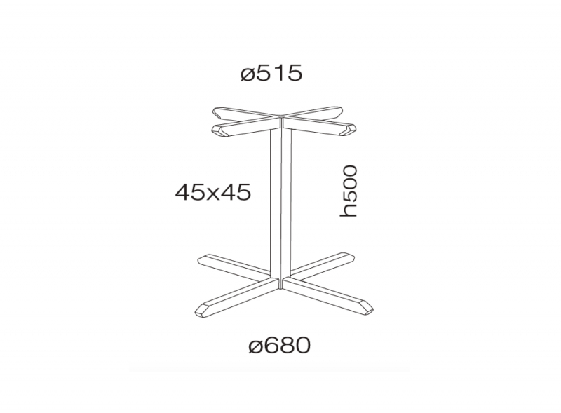 Подстолье металлическое Slim-X 352