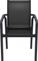 Кресло пластиковое Siesta Contract Pacific стеклопластик, текстилен черный Фото 10