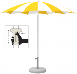 Зонт пляжный профессиональный Ø1.8 м Pegaso