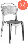 Комплект прозрачных стульев Bee Set 4
