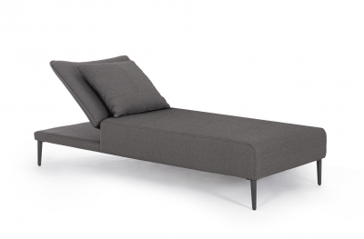 Лежак мягкий Garden Relax Viper алюминий, олефин антрацит, темно-серый Фото 4