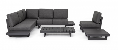 Комплект лаунж мебели Garden Relax Infinity алюминий, олефин антрацит Фото 11