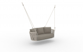 Диван-качели плетеный Vermobil Daisy Rope нержавеющая сталь, роуп, ткань Фото 9