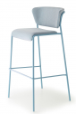 Стул барный с обивкой Scab Design Lisa Waterproof сталь, дерево, влагозащитная ткань голубой Фото 7