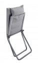 Кресло-шезлонг металлическое складное Gaber Coraline металл, акрил, пенополиуретан серый, синевато-серый Фото 9