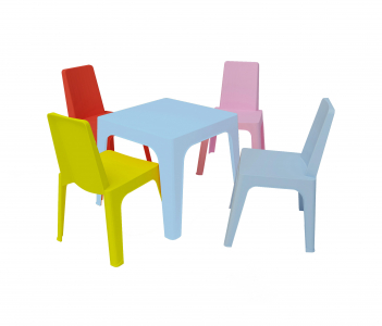 Стол пластиковый детский Resol Julieta table полипропилен голубой Фото 3